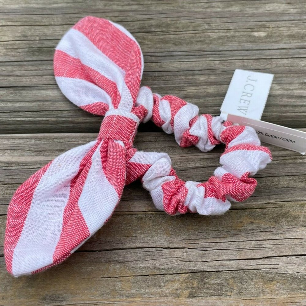 J.Crew Women Hair Pony Hair accessories pony hair tail cotton stripes One Size - Picture 2 of 8